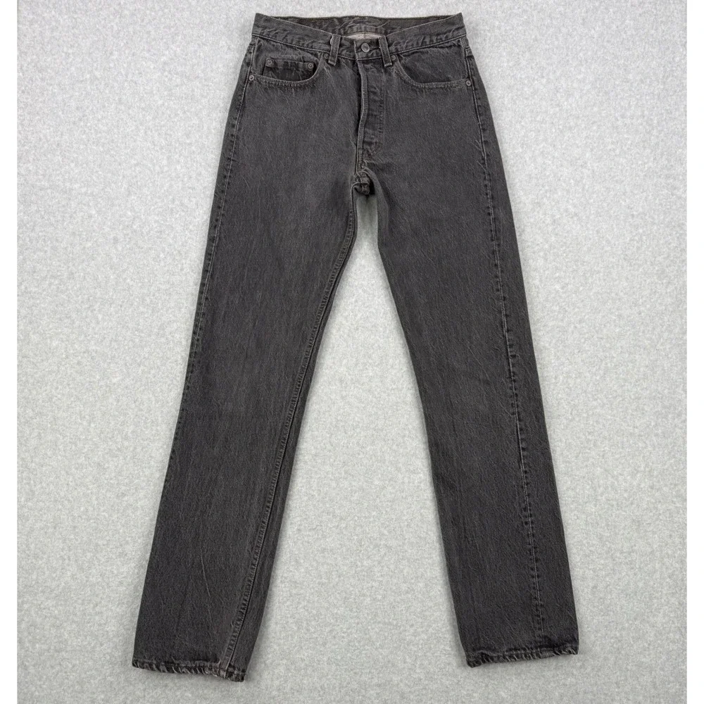 Vintage Levis 501 Jeans Mens Fits 30x32 Black Button Fly 501-0658 Made in USA